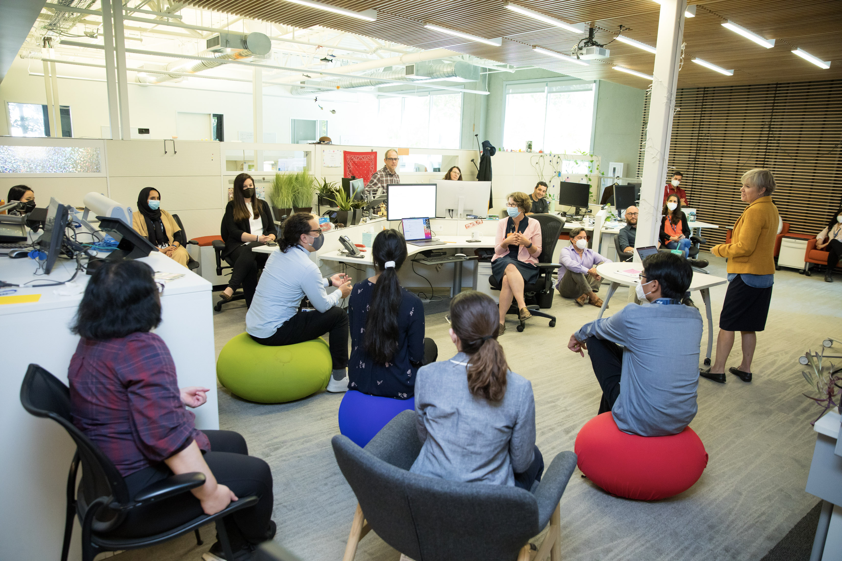 SOM Tech team attending a meeting